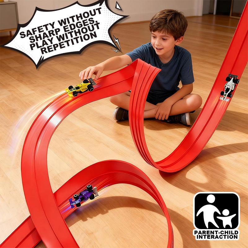 Cross-border Anti-Gravity DIY Double Track Racing Car Toy for Kids