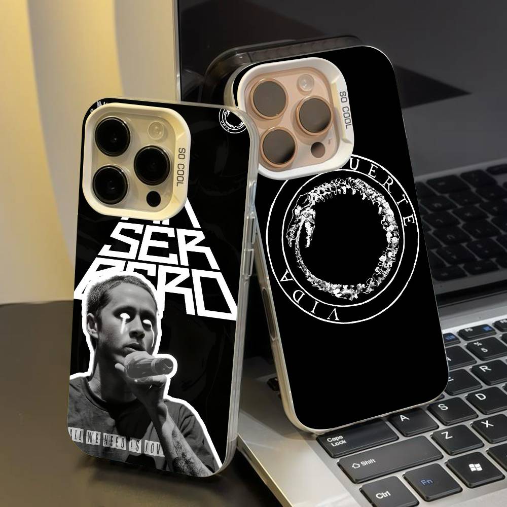 Singer c-Canserbero phone case for iPhone 17 17Air 16 15 14 13 12 11 Pro Max Plus Colorful Silver