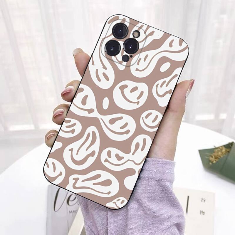Funny Smiley Face Phone Case For iPhone 8 7 6 6S Plus X SE 2020 XR XS 14 11 12 13 Mini Pro Max Mobile Case