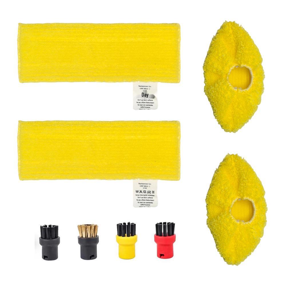 Kärcher SC Series Sada parních doplňků: Obsahuje malý kulatý kartáč, měděný kartáč, podlahovou hubici