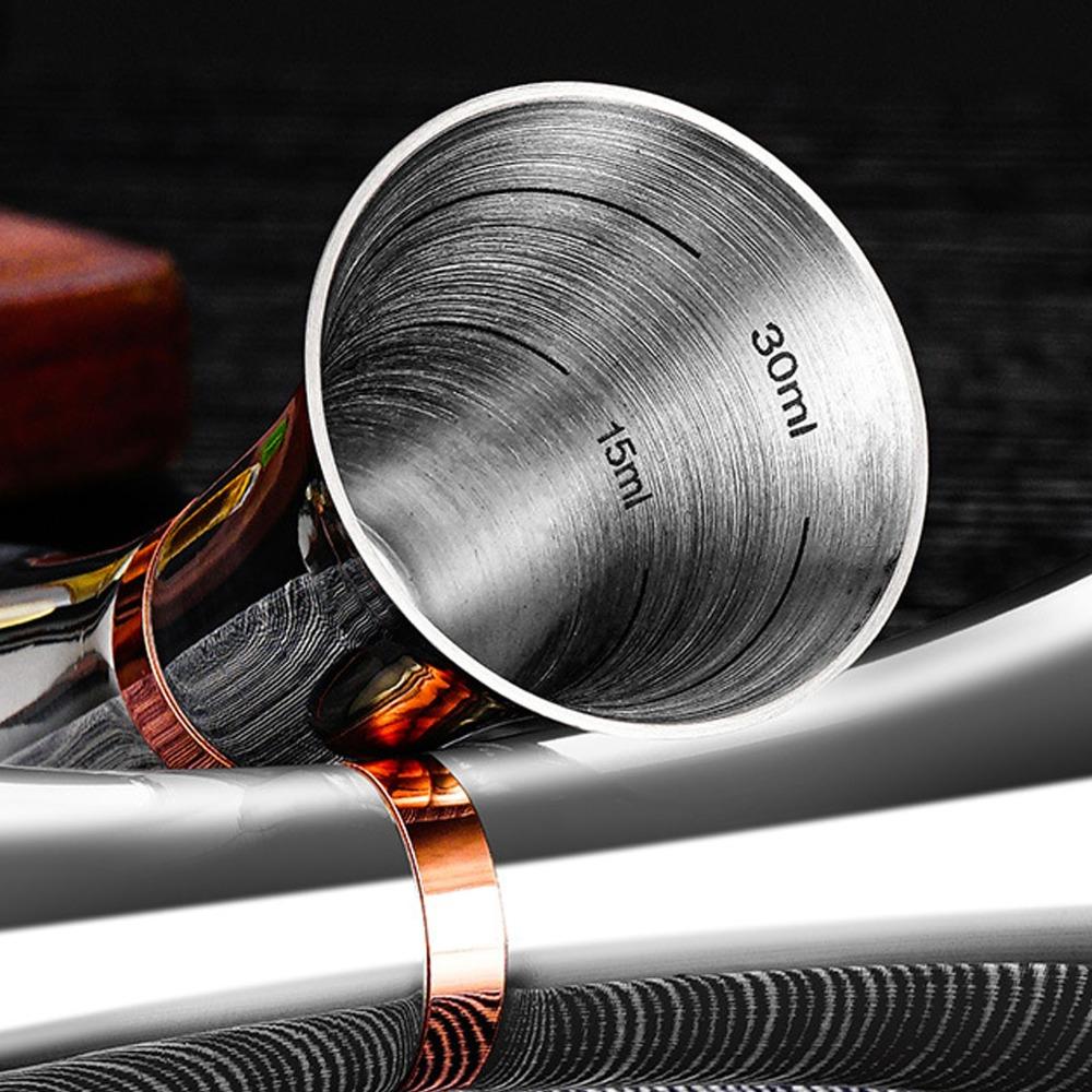 Dual-Head Cocktail Jigger Stainless Steel Bar Measuring Cup Professional Bartending