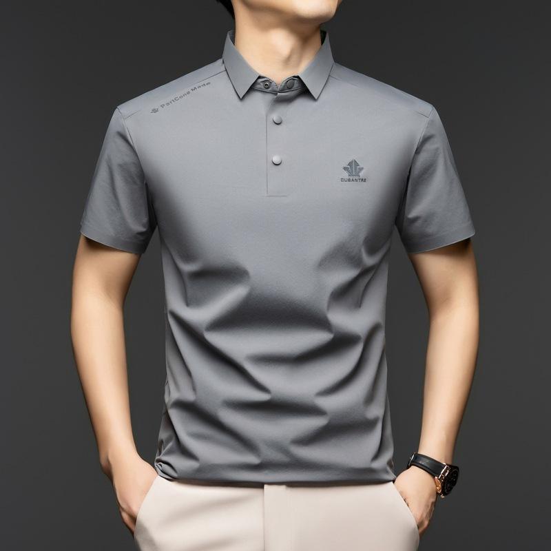 Pánské tričko s krátkým rukávem, potištěné, nežehlivé, proti vráskám, snadno udržovatelné, volné, ležérní