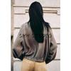 Fall New Women's Clothing Contrast Color Lace-up High Collar Long Sleeves Vertical Pilot Jacket Outwear 2183245