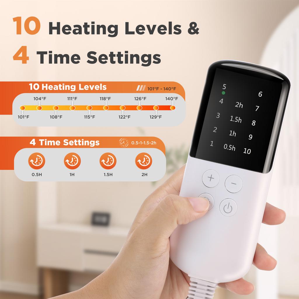 Portable Electric Blanket Heating Pad for Back Waist Shoulder Hand Warmer Home Office Pet Warming Mat Period Cramps Relief