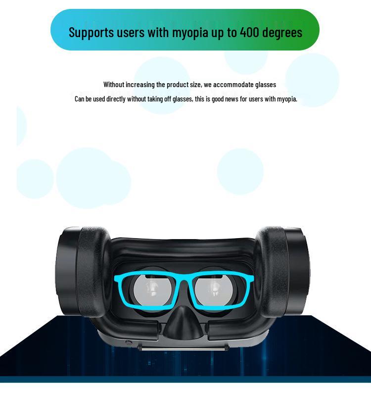 Headset VR Inteligente: Óculos de Realidade Virtual 3D com Jogos Somatossensoriais, Cinema, Dissipação de Calor e Fones de Ouvido Bluetooth