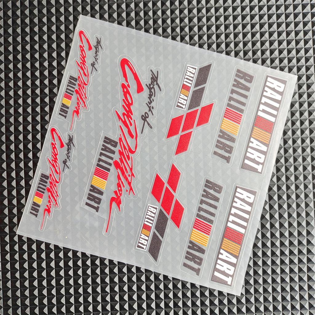 3D Reflective Vinyl Car Motorcycle Stickers Decals For Mitsubishi EVO Ralliart Triton Ex Star Mirage Jinxuan Galant ASX Sticker