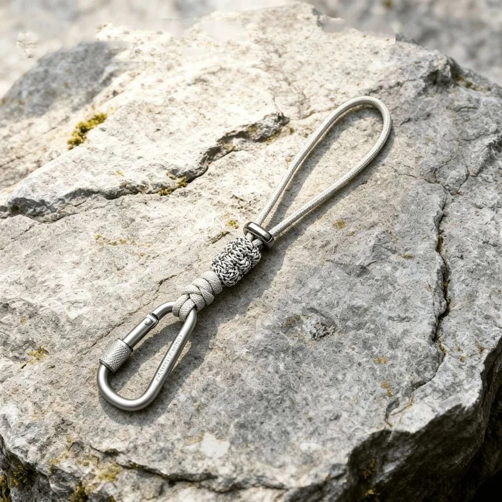 Verriegelbarer Karabinerhaken Getränkeflaschen-Lanyard Geflochtene Schnur Schlüsselanhänger-Lanyard Outdoor-Gebrauch