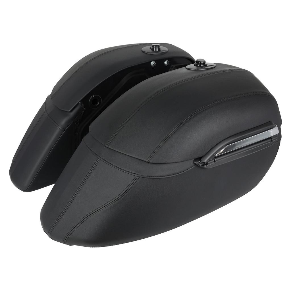 Kawasaki Vulcan S 650 Lockable Leather Pannier Bags and Side Box Liners