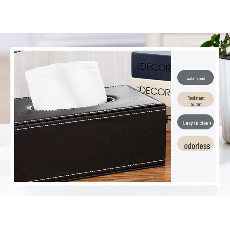 Guraid Square Leather Tissue Box Dispenser