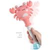 Bubble Wand Cartoon Crab Musical Bubble Blower with Lights Handheld Automatic Bubble Machine Party Favors Gifts for