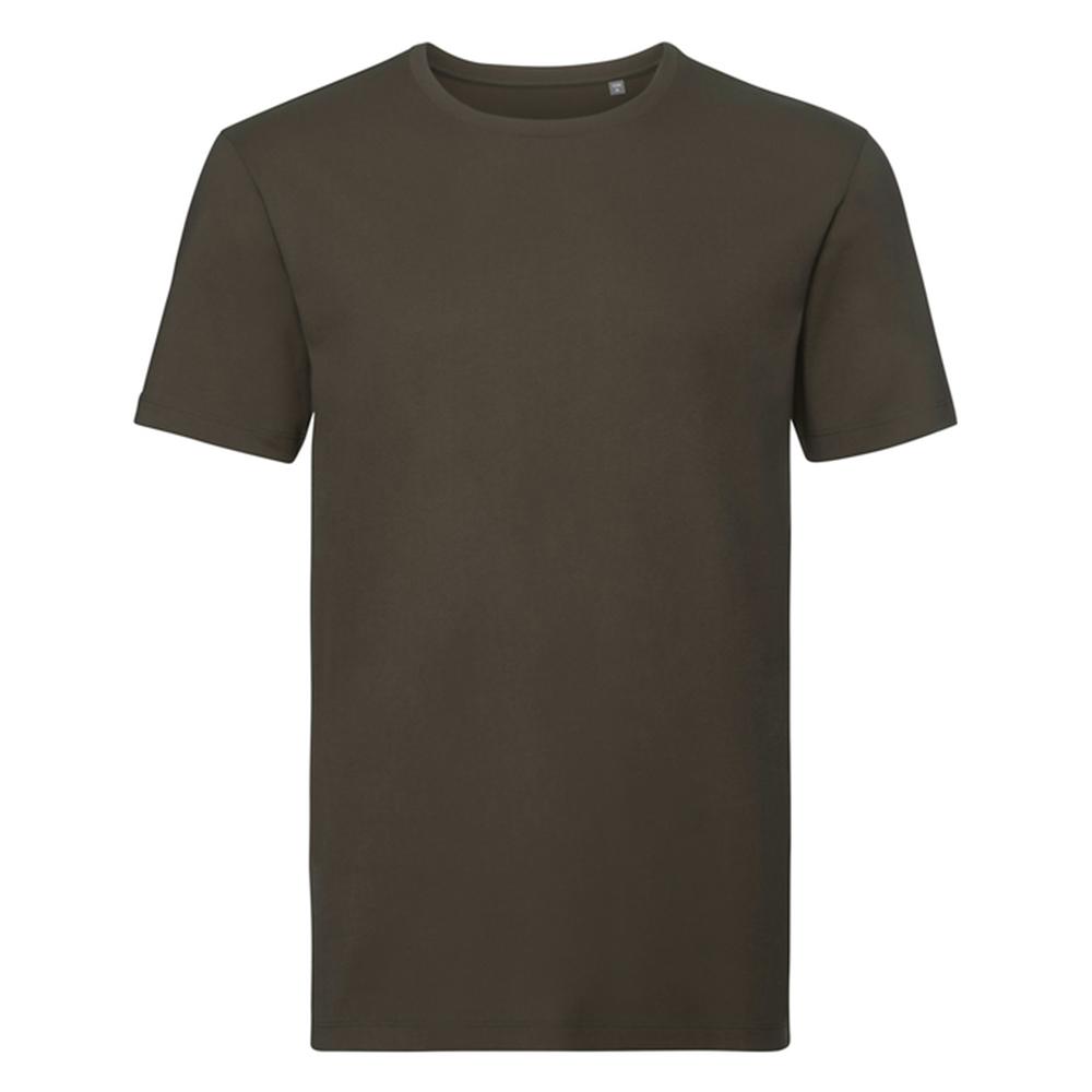 Russell Pure Organic Mens Plain T-Shirt