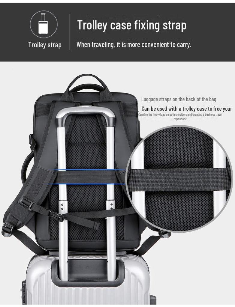 Špičkový vodotěsný batoh pro podnikání, cestování a dojíždění - Unisex módní design pro notebooky a běžné nošení