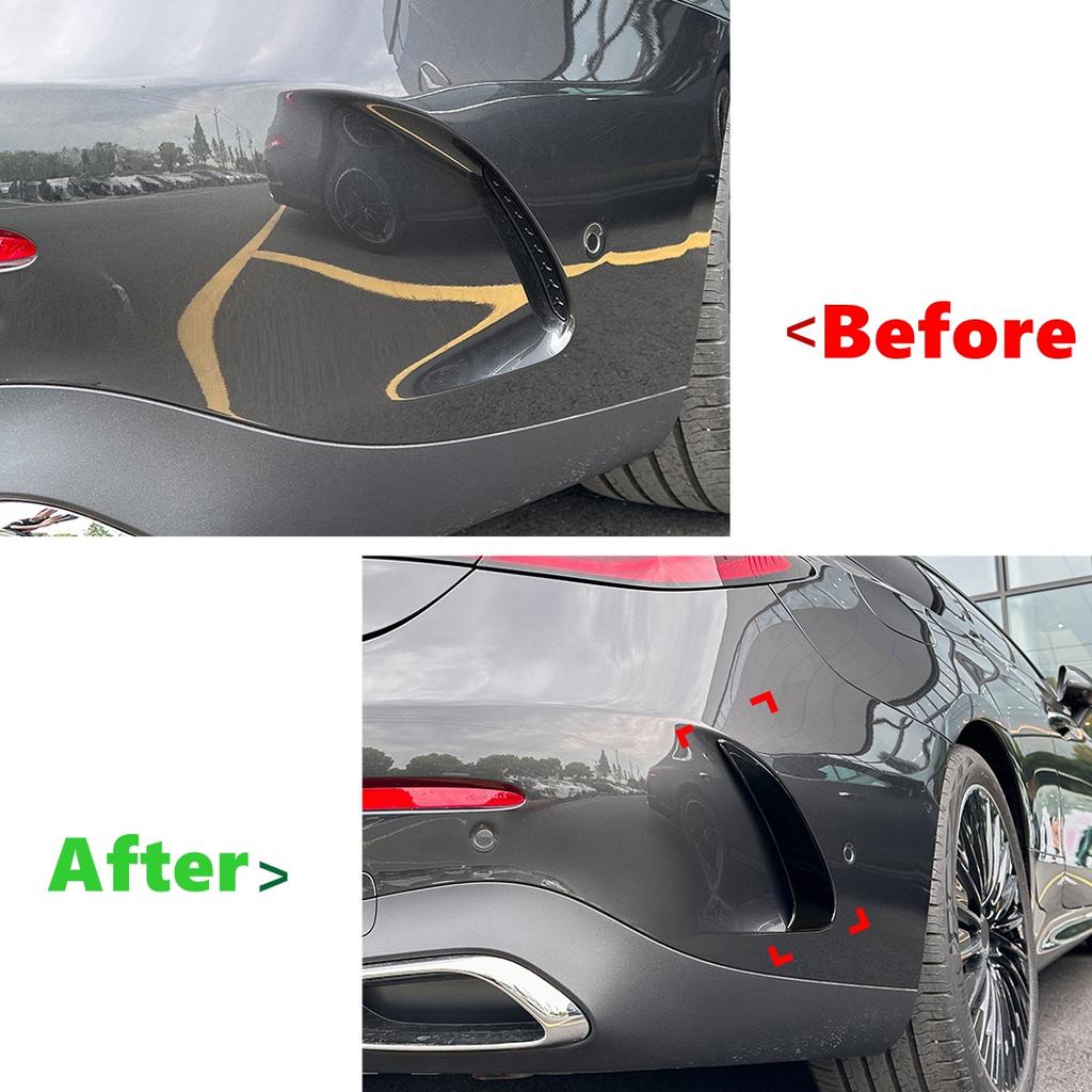 Do Mercedes Benz CLE Coupe C236 AMG 2024 2025 Rozdzielacz Wargi Spoilera Tylnego Zderzaka Body Kit Spoiler Pokrywa Wlotu Powietrza Canard Naklejka ABS
