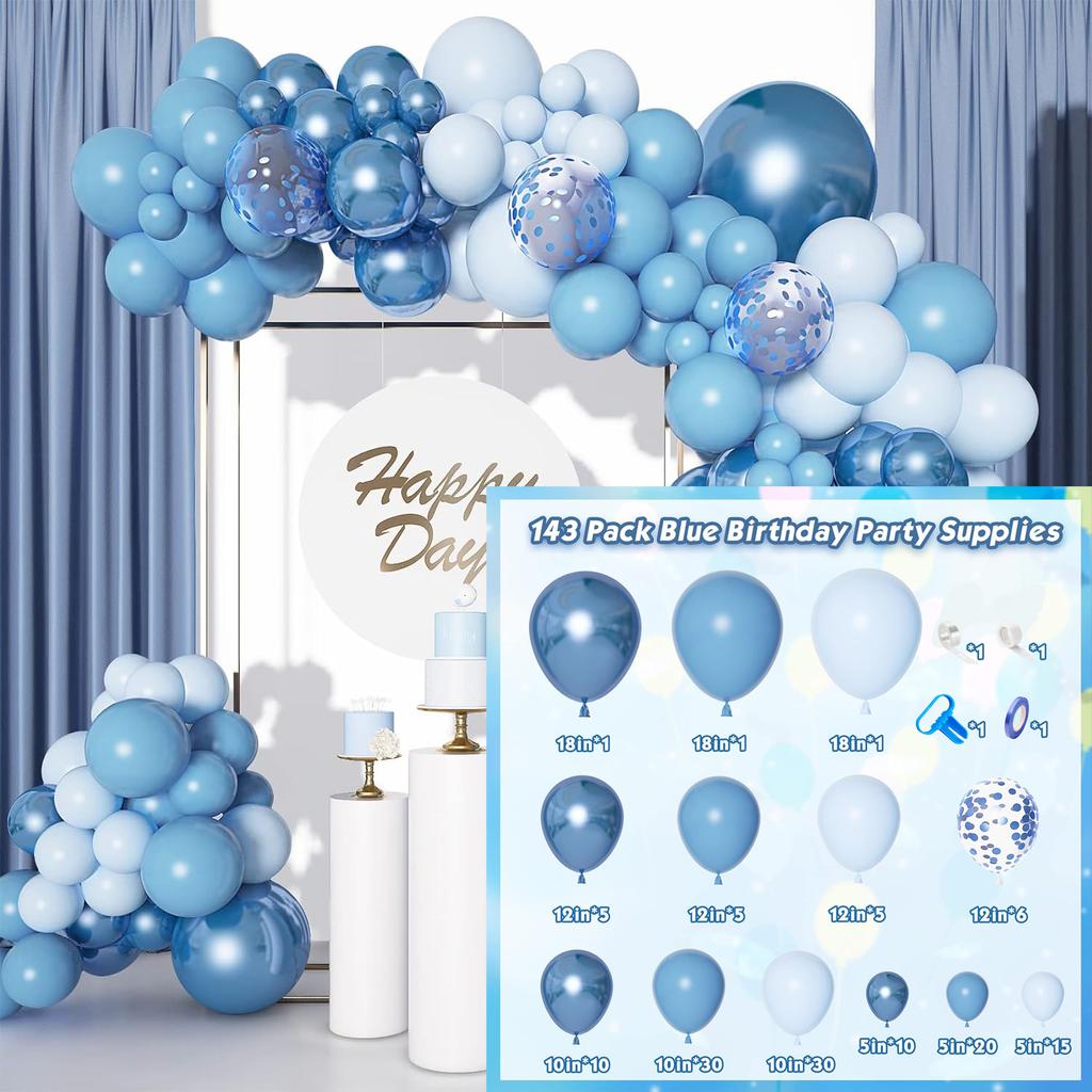 107Pcs multi-color latex balloon set suitable for birthday parties, weddings, Valentine's Day party decoration