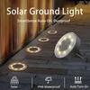 2Pcs Super Bright Solar Buried Lights Solar Power Lawn Lamp Path Deck Lights  Garden