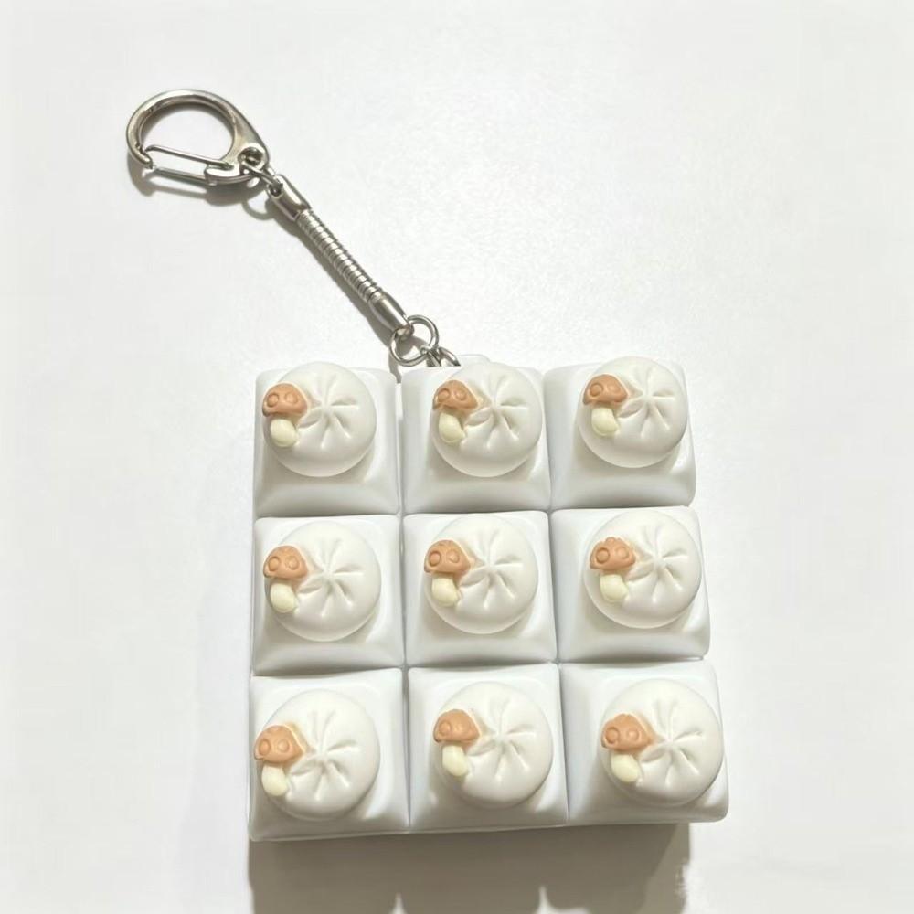 9 Button Keyboard Fidget Toy Dumpling Mini Keyboard Keychain Accessories Gift