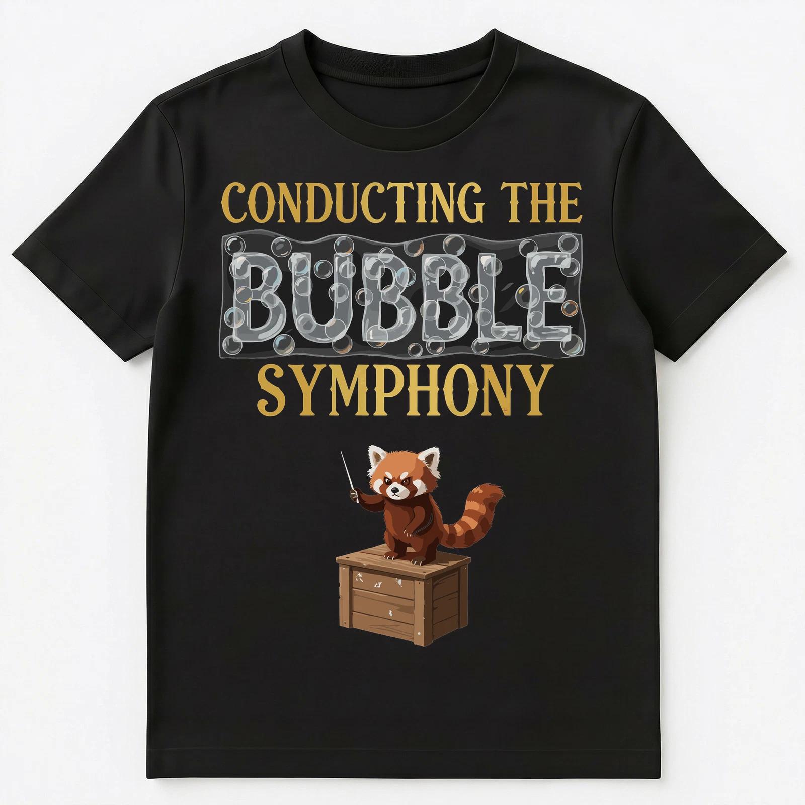 

Red Panda Conductor Bubble Symphony Music Unisex T-Shirt 2XL