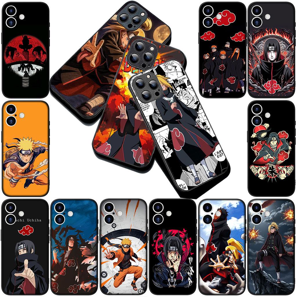 Phone Cover for Apple iPhone 16 14 15 Plus 11 Pro Max 16E ProMax + 16Plus 15+ 14+ Case Deidara Narutos Itachi Uchiha Akatsuki