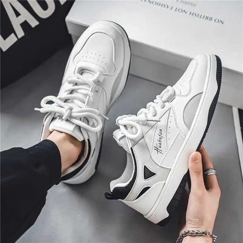 Fashion Height Increasing Normal Leather Deporte Casual Sneakers Men Brand Yellow Shoes Men Sports Footwears Traning Trend
