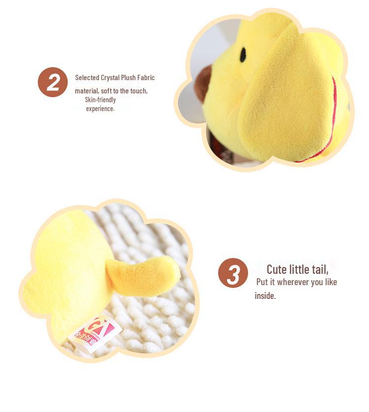 Adorable Ingot Dog Plush Toy with Suction Cup - Perfect for Kids!