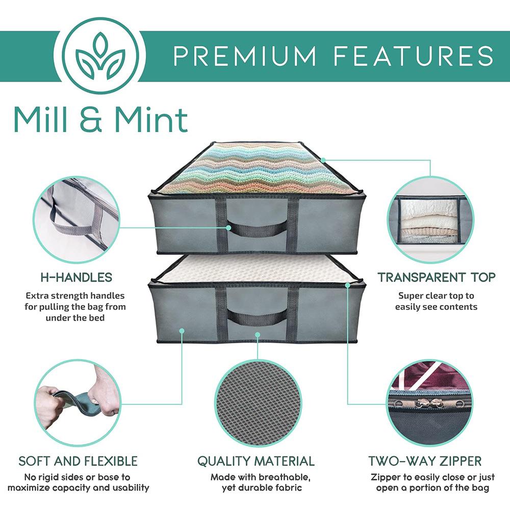 Non-woven Under-bed Quilt & Clothes Storage Box - Dustproof, Moisture-proof, Foldable Organizer