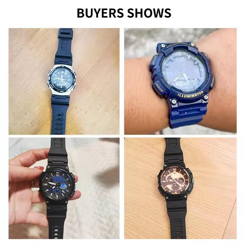For Casio AQ-S810W AEQ-110W W735H/736H Watch Chain Male and Female Resin Soft Comfortable Silicone Watch Strap 18mm