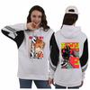Men's Chainsaw Man Anime Patchwork Hoodie - Spring/Autumn Japanese Color Block Design