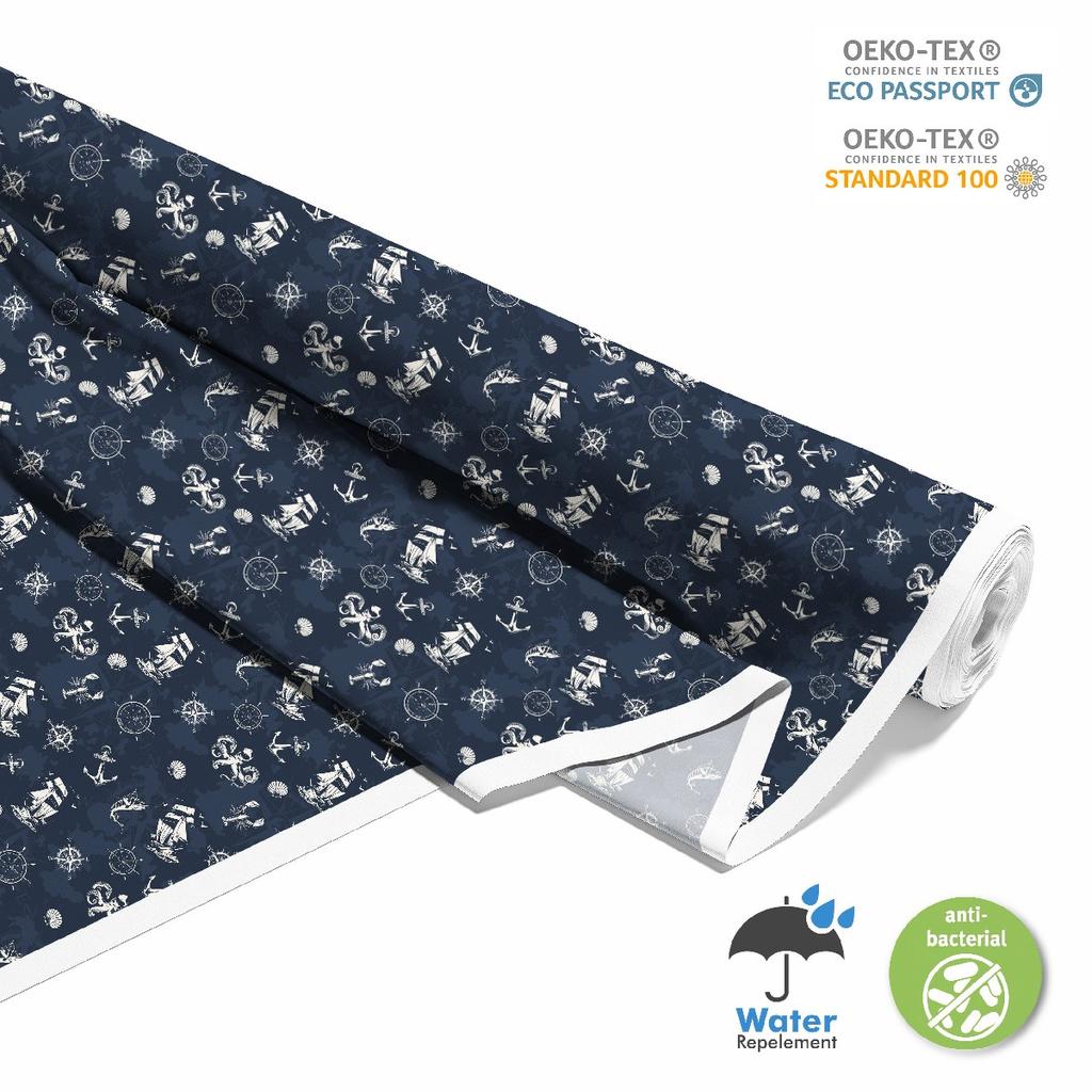 Outdoor Dekostoffe Oxford - Motiv Meeresgeschichten I Dx256