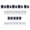 For Futaba Servo Receiver Connectors Plugs with Lock and Male Female Terminals Crimps Pin Kit for Quadcopter Battery