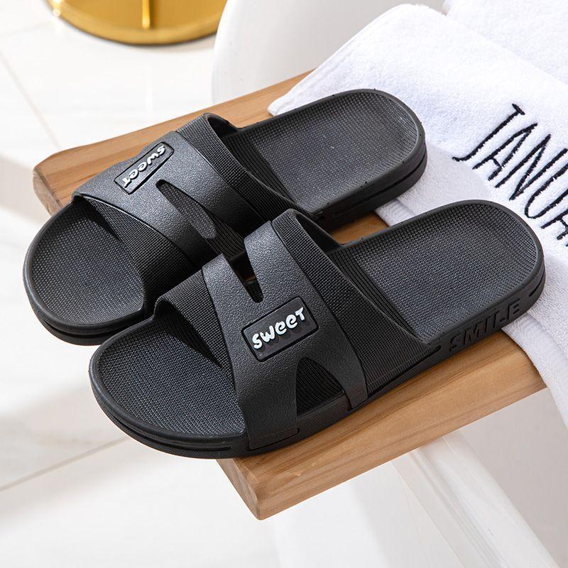 

Летние сандалии на толстой подошве для мужчин, нескользящие, удобные домашние тапочки для ванной 44-45