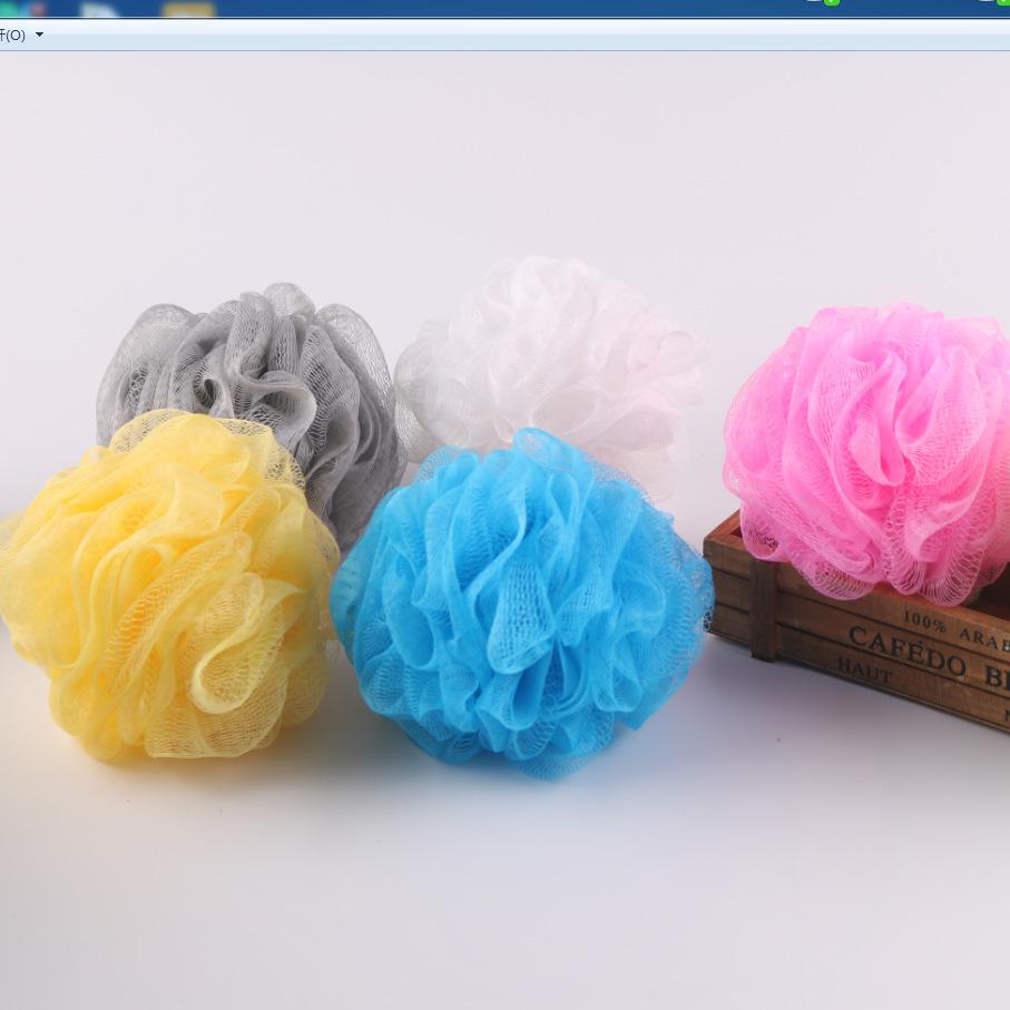 Durable Children's Large Bath Sponge with Non-Scattering Flowers for Bubble Bathing