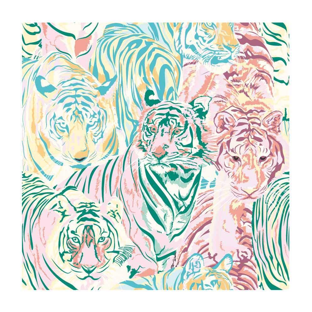 

Водонепроницаемые съемные самоклеящиеся обои с текстурой тигра для гостиной, спальни, стикер на стену2 (45см *300см) RW220