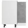 Lyon Corner Base Cabinet Concrete Grey 75.5 x 75.5 x 81.5 cm Particleboard