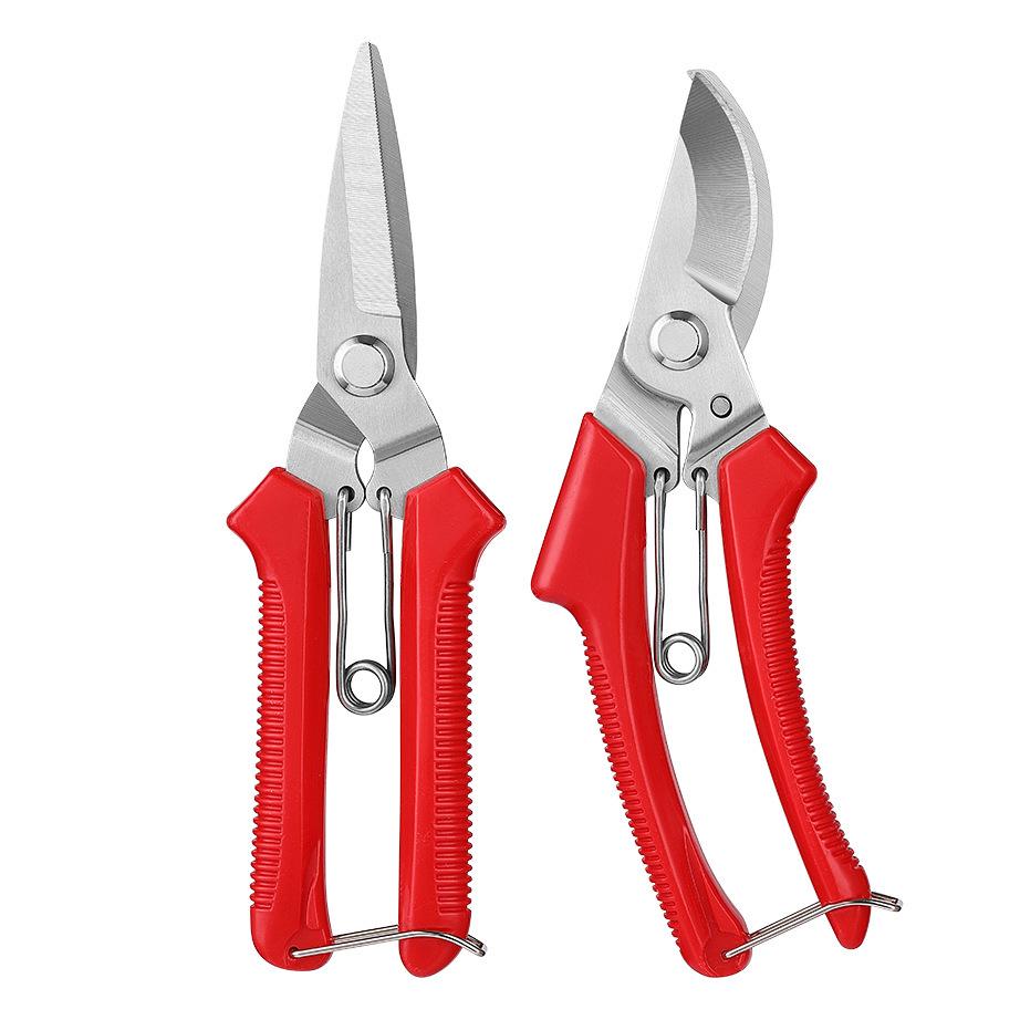 Stainless Steel Pruning Shears for Thick Branches and Fruit Trees