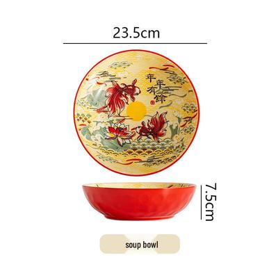 ZISIZ Festive Ceramic Dinnerware Set