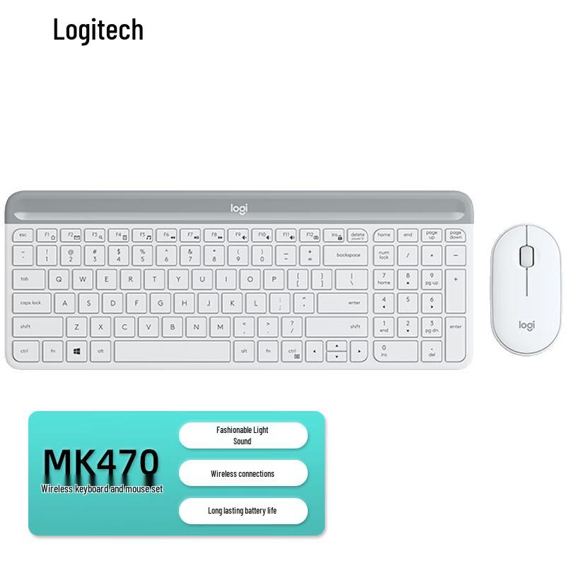 Logitech MK470 Slim Wireless Keyboard and Mouse Combo