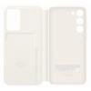 Samsung Mobile Phone Case and Cover Smart View Case with Card Holder S23+ Cream
