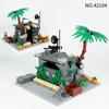 158 Klocków MOC Seria Wojskowa Scena Bunkeru Wojskowego w Dżungli Klocki Budowlane