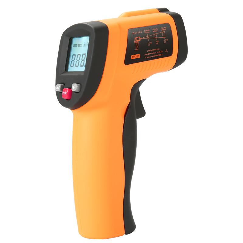 Digital Laser Infrared Thermometer, Pyrometer (-50 °C To 550 °C) with LCD Lighting
