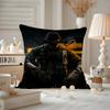D-Duty-s Black Ops6 Cushion Cover Anti-dustmite Pillowcase Invisible Zipper Silky Short Plush Sofa Cushion Cover