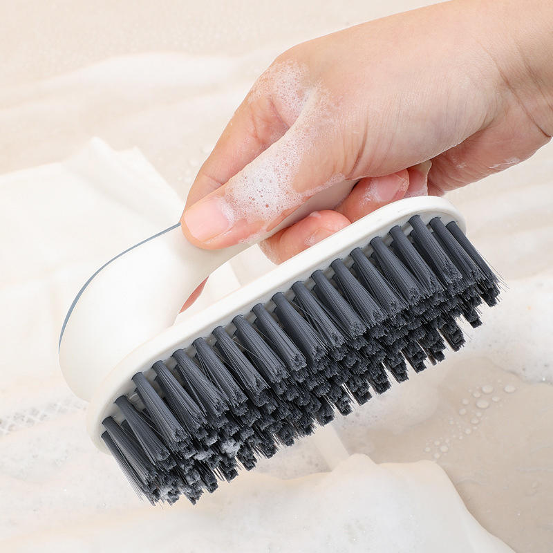 Multi-purpose Bathroom Shoe Brush + Clothes Cleaning Brush Set Household Simple Contrast Color Laundry Scrubbing Brush
