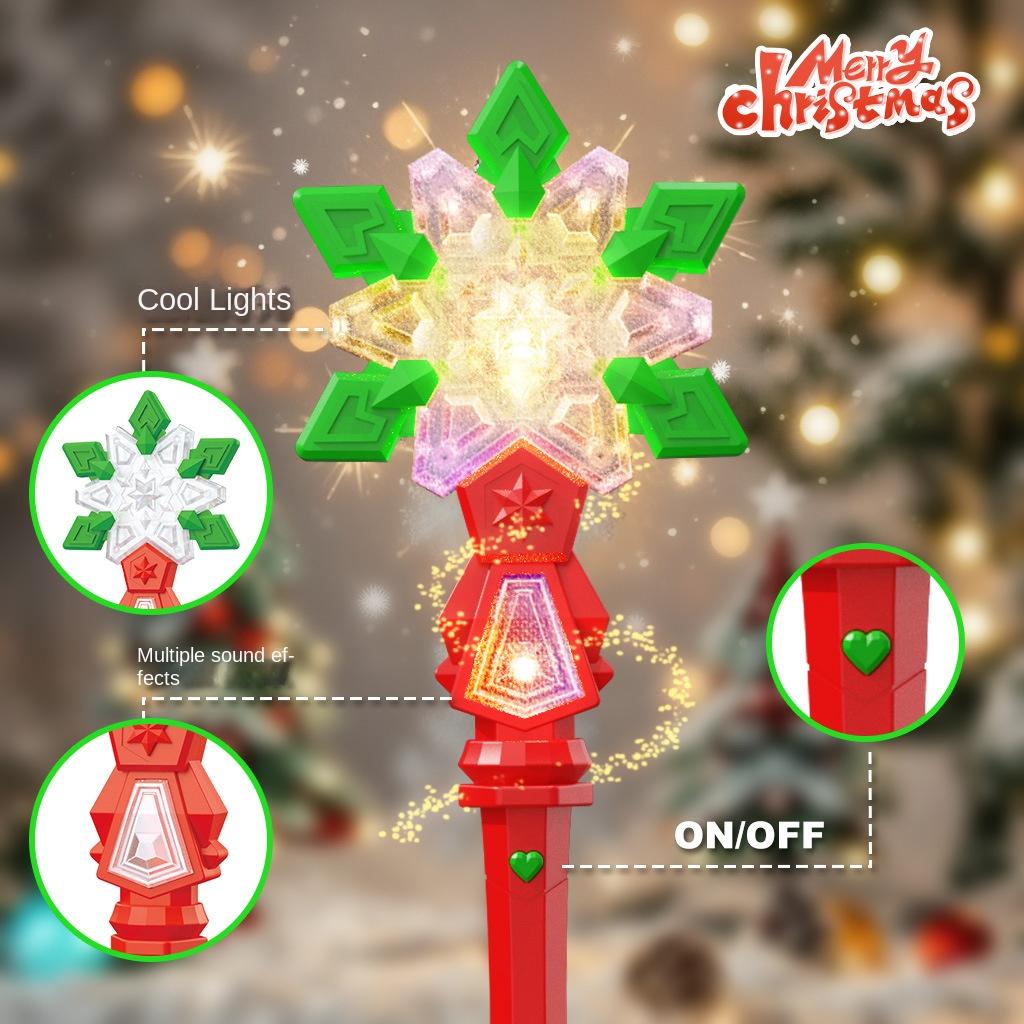 Christmas Light Music Stick, Christmas Children's Light Magic Stick, Flash Stick Luminous Kids Toys for Girls Boy Christmas Gift