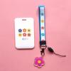 Fashion Flower Women Card Protector Cover Case Card Holder Neck Strap with Lanyard Badge Holder Work ID Card Bus ID Card Holder