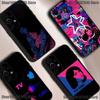 Custodia per Telefono T-TV Girl Band Per Samsung S25,S24,S21,S22,S23,S30,Ultra,S20,Plus,Fe,Lite,5G Cover Nera