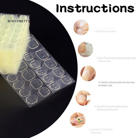 Nail Jelly Glues Nails Ornaments Invisible 2 Colors Apply Fake Nails