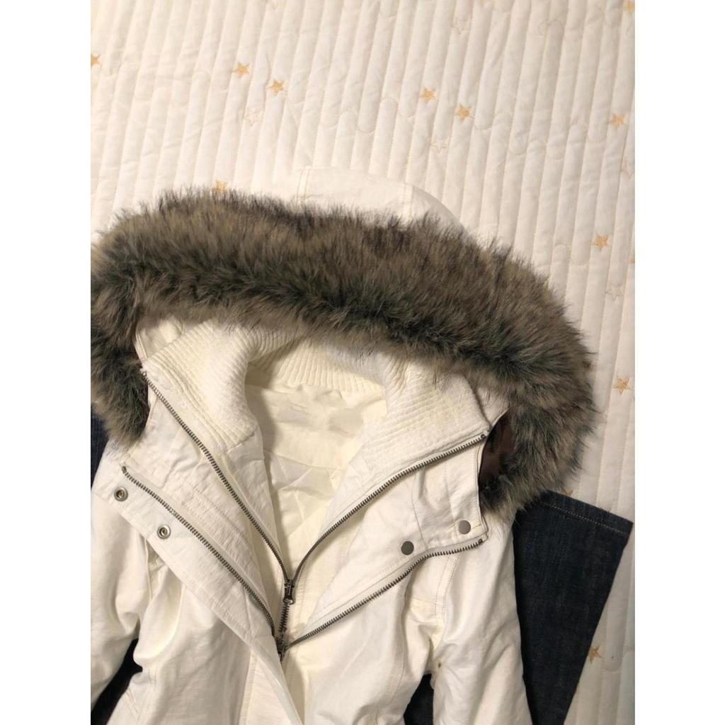 VAYLA Vintage Design Sensation Beige Fur Collar Jaet Women's Autumn Winter High-End Outerwear