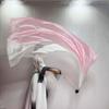 Belly Dance Veil Poi Faux Silk Scarf with Poi Ball Throwing Balls