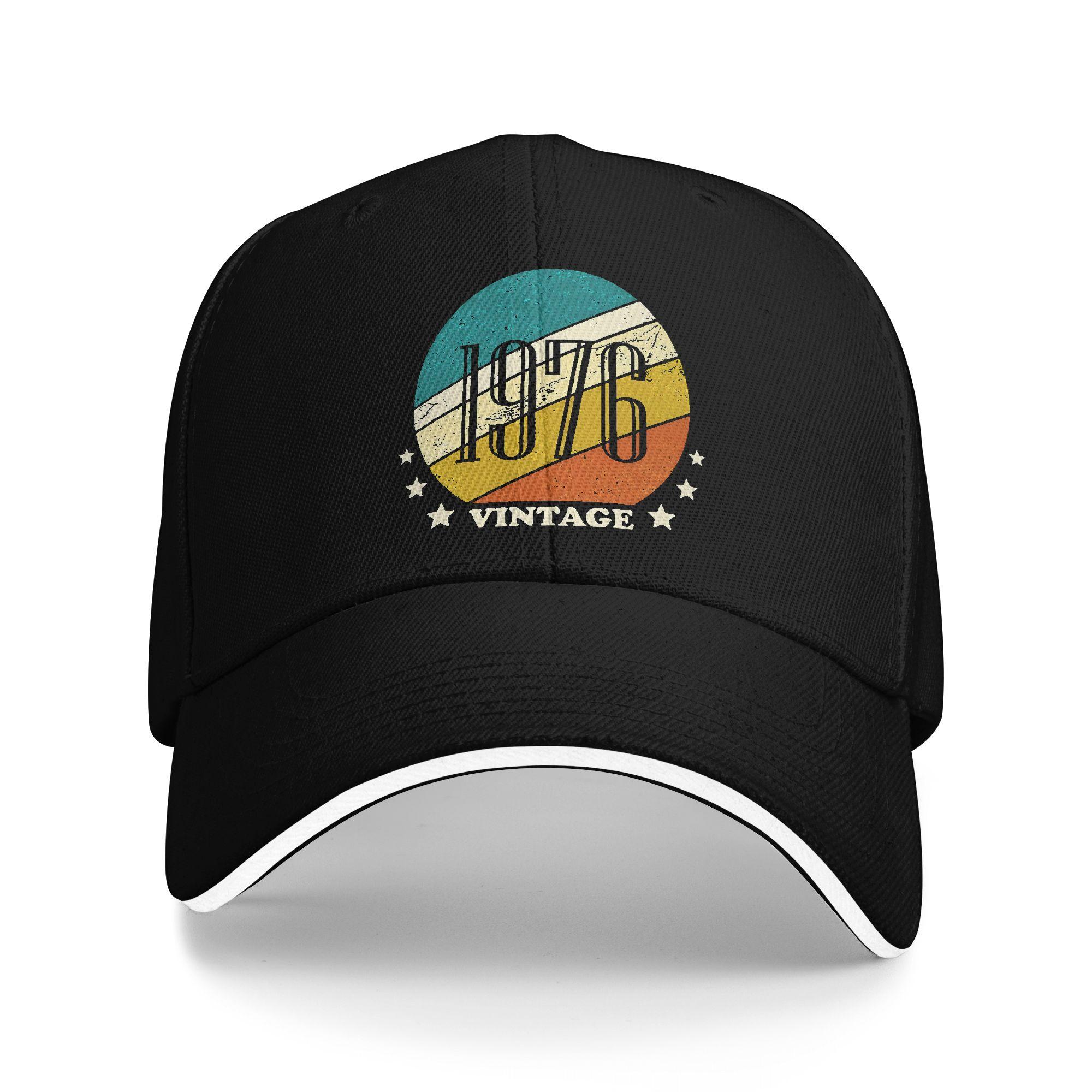 XIXIGO Cap Geboren in 1976 vintage leeftijd 50 jaar oud grappige 50e verjaardag Accessoires Mannen Vrouwen Baseballpetten Dad Hat Klassieke Reis Hoofddeksels One Size