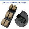 For Hyundai Sonata 2011 2012 2013 2014 Electric Power Window Lifter Control Switch Button 93570-3S000 Provide (Black/Beige/Grey)