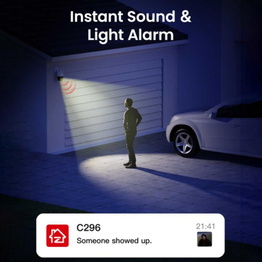 ZOSI C2968W 8MP HD Camera Humanoid Tracking Two-way Talk APP Monitoring Outdoor Indoor Security Camera